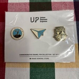 UP Union Pearson Express Set of 3 Commemorative Enamel Pin Collection